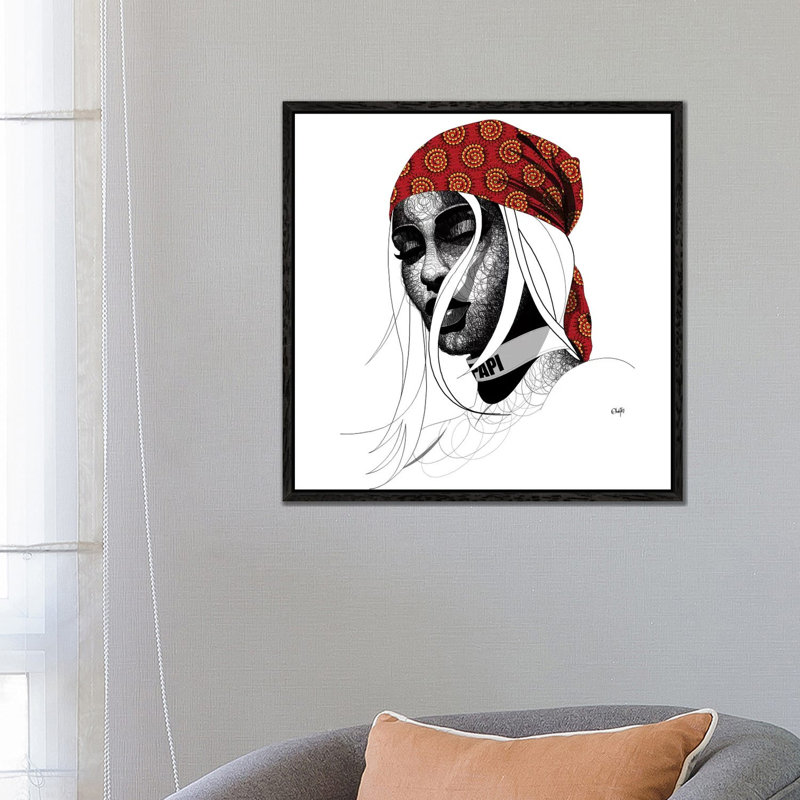 Samantha by Ohab TBJ - Gallery-Wrapped Canvas Giclée on Canvas, White Framed, 66.04 cm H x 66.04 cm W