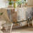 Semi-Circle Painted Solid Wood Accent Cabinet