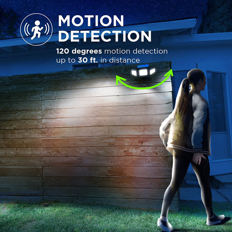 9 Watt LED Battery Operated Flood Light with Motion Sensor