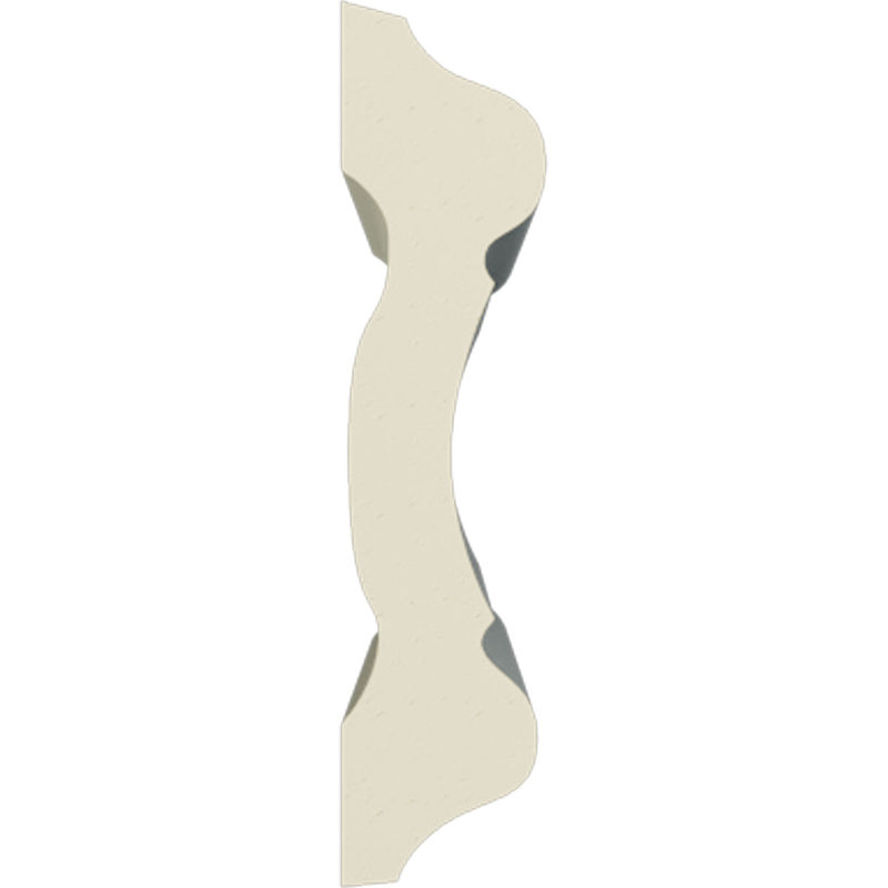 Emery White Polyurethane Crown Chair Rail Moulding Set