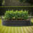 Oval Metal Raised Garden Bed (Silver)-1513510707-1513510704