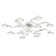 Meander 13 - Light Unique / Statement Geometric LED Chandelier