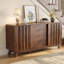 Buffet 61,4 "avec rangement, armoire de rangement cannelée avec portes coulissantes et 4 tiroirs-271332247