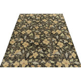 Distressed Homage Wool Floral Area Rug