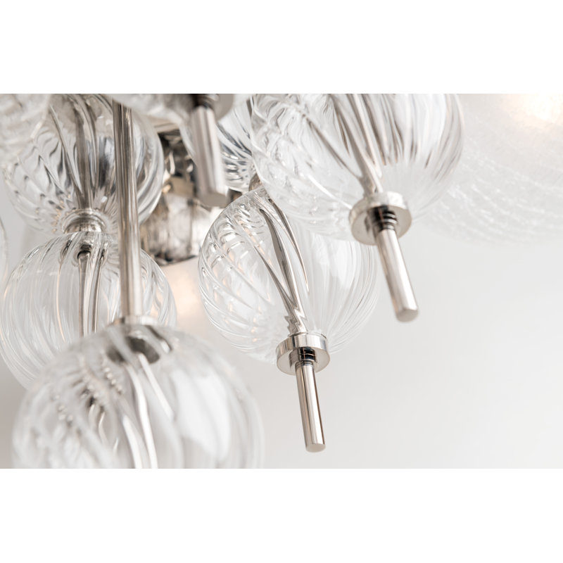 Calypso 6 - Light Chandelier, Polished Nickel
