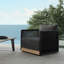 Fauteuil demi-tonneau en acier avec coussins amovibles l 34 po Fifer