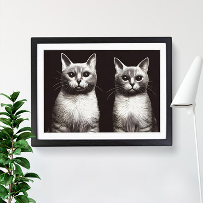 Two Cats Vol.2 - Framed Print