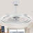 Olamide 24" DIY Shape Adjustable Ceiling Fan with Lights Remote and APP Control-506981701