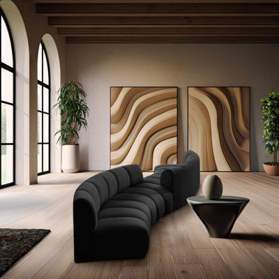 Infinity Upholstered Curved Sectional Symmetrical