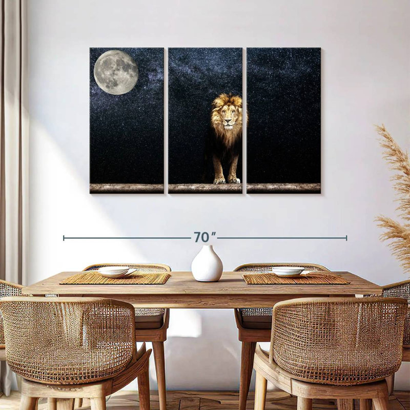 Moonlight Lion, 36" H x 57" W
