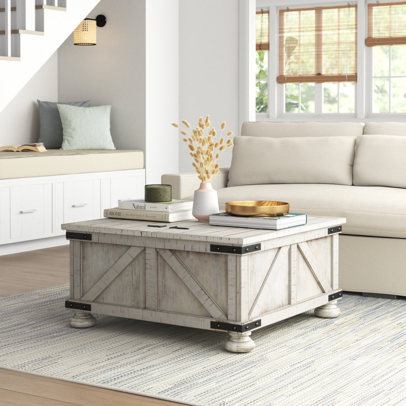 Table basse à 4 pieds avec rangement Auberon