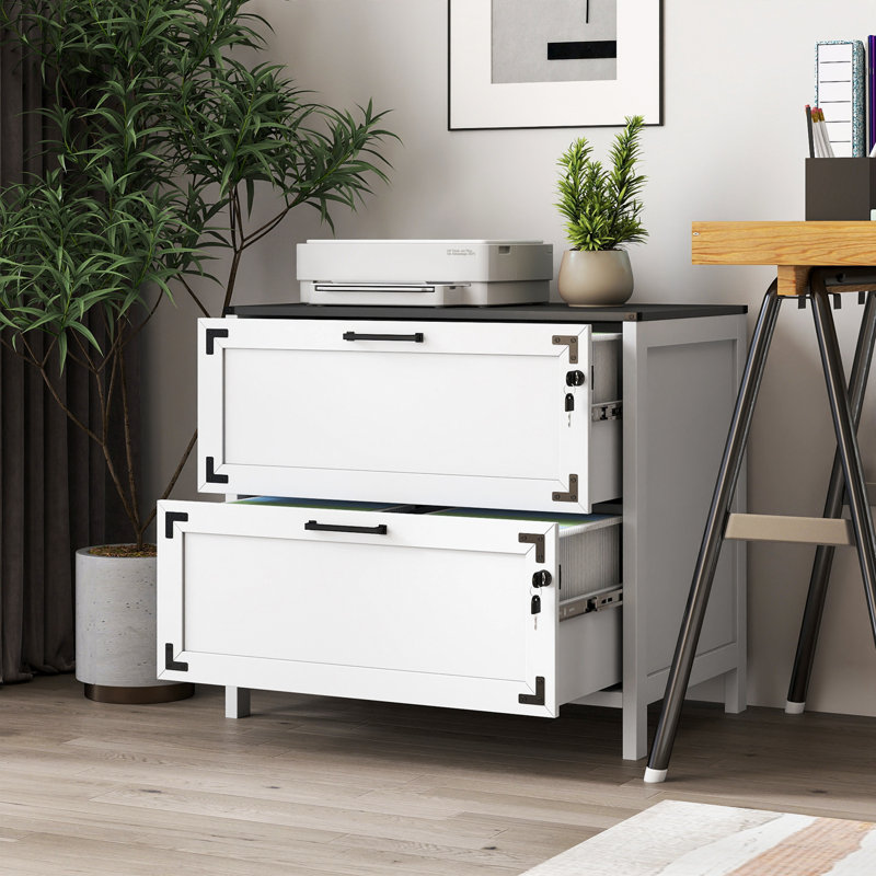 office storage cabinet with two drawers