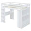 Lit mezzanine avec grandes tablettes de rangement, bureau d'étude et éclairage à DEL intégré, lit peu encombrant pour les enfants-1415224879-1415224876
