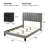 3-Pieces Bedroom Sets, Upholstered Bed Frame And Two Nightstands (Set Of 3)-1674100221-1674100220
