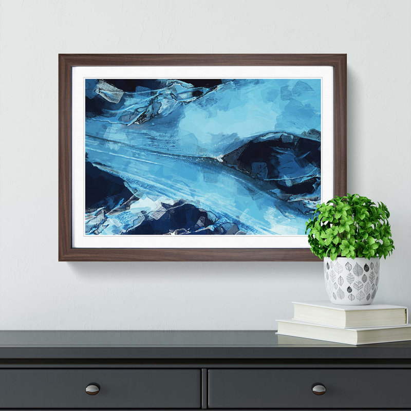 My Kind in Abstract - Picture Frame Painting Print, Walnut Framed, 27cm H x 36cm W x 2cm D