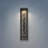 Talamantez 20-inch Textured Black LED Exterior Wall Sconce with Clear Water Glass Shade-1105858612