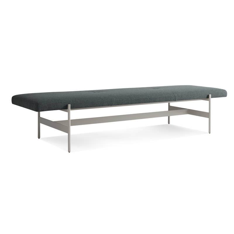 Daybench Upholstered Dining Bench, Maharam Mantle in Parsley / Putty, 14" H x 75" W x 24" D