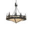 45" Wide Wildlife At Dusk Inverted Pendant