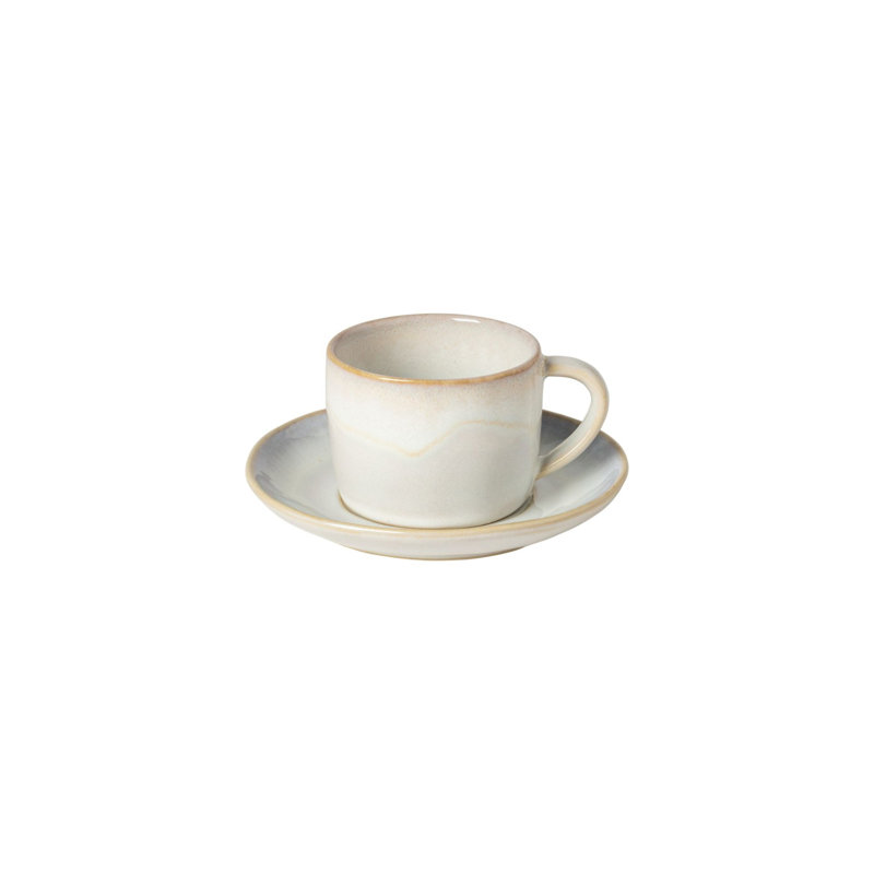 Brisa Handmade Stoneware Teacup, White