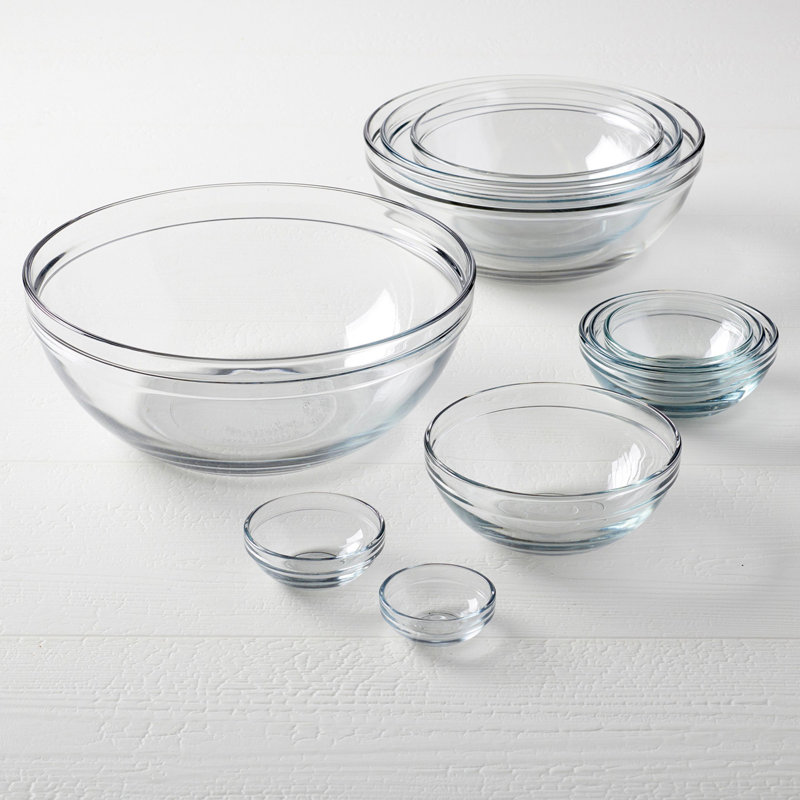 GLASS BOWL SET 10PC