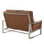 Iosif 53.1" Faux Leather Square Arm Loveseat-2075271443