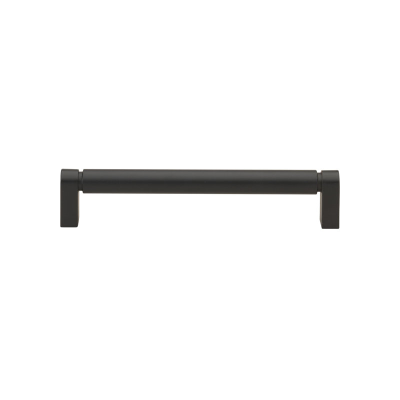 Smooth Bar Pull_10, Matte Black, 6-5/16"