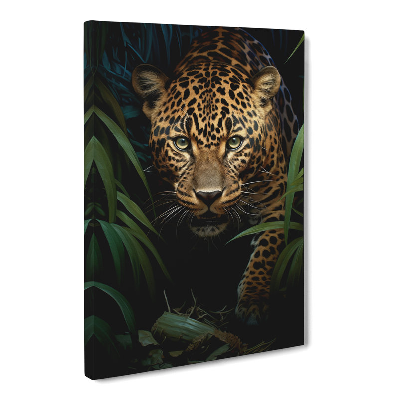 Leopard Tachisme Art No.2 - Wrapped Canvas, 60cm H x 40cm W x 3cm D