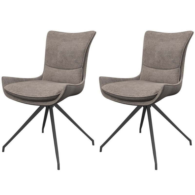Charlo 46cm H Fabric Upholstered Side Chair, Beige