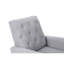 Chaise berçante gris acier avec dossier élégant