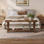 Banc de rangement en bois massif de 43,3 po de largeur-1271049695