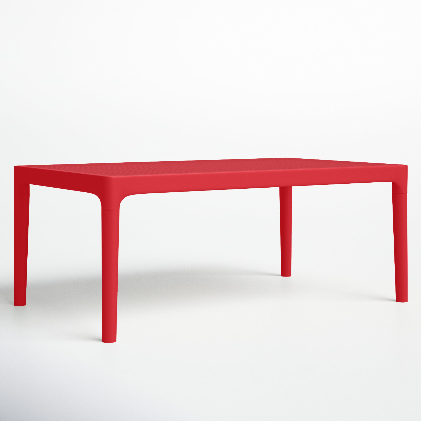 Farrah 23.6 " Patio Table, Red, 23.6"W x 15.7"H x 39.4"L