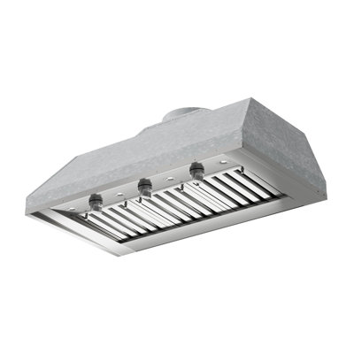 Outdoor Custom Insert for a 48" Wide Custom Grill Hood, 1200 CFM, LED Lights, Pro Baffle Filters