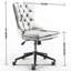 Chaise de bureau à domicile en velours beige avec base en métal doré, bouton et pivot réglable réglable par A&A Furniture Rich - Tissu, bouton, base-1523583674