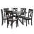 Haisam 6 - Person Four Leg Base Dining Set