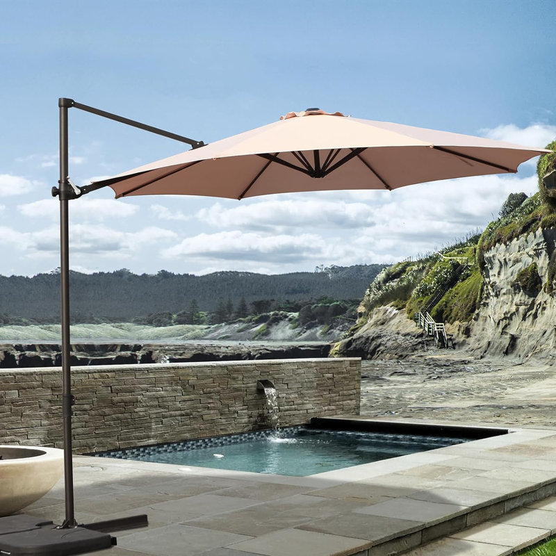 Parasol de patio Arlmont & Co., Beige