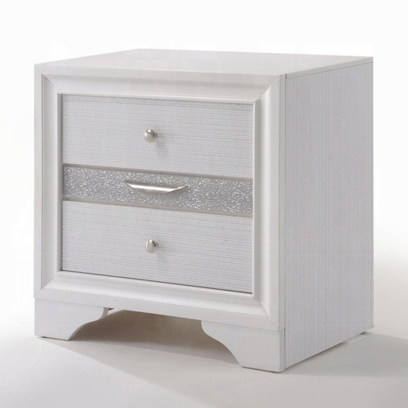 Table de chevet Hollingsworth, Blanc