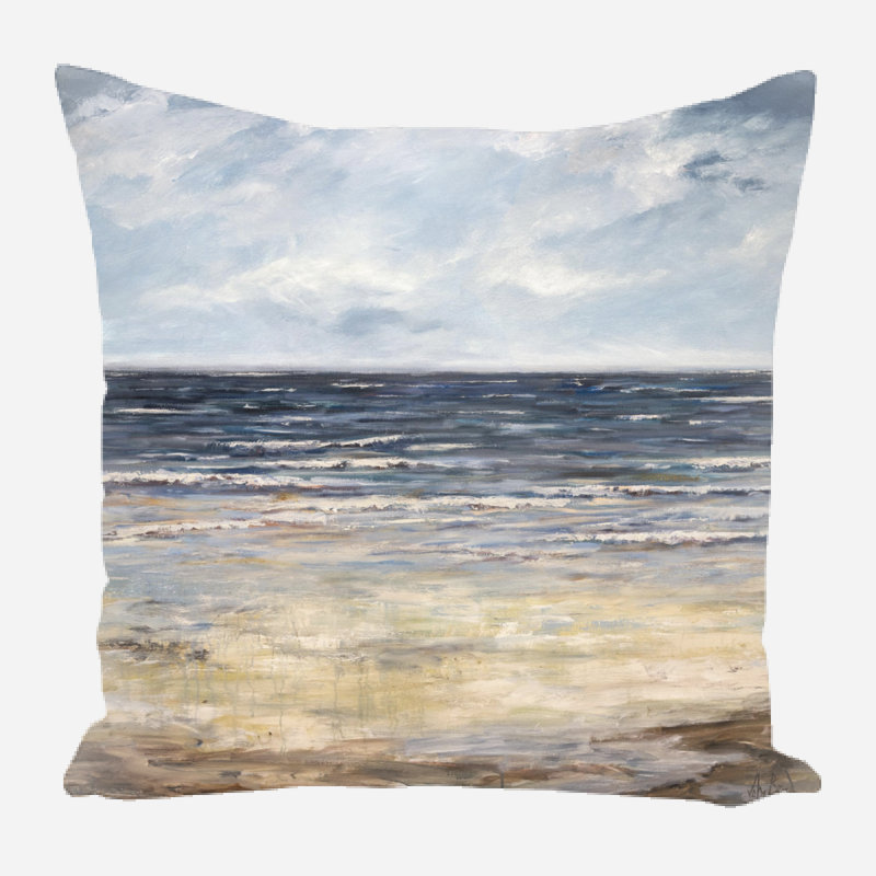 Coussin décoratif en lin, 9 po x 9 po
