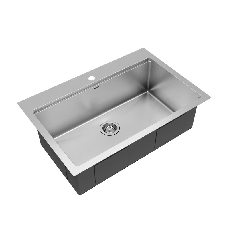 Elite Workstation 33'' L Single Bowl Stainless Steel Kitchen Sink