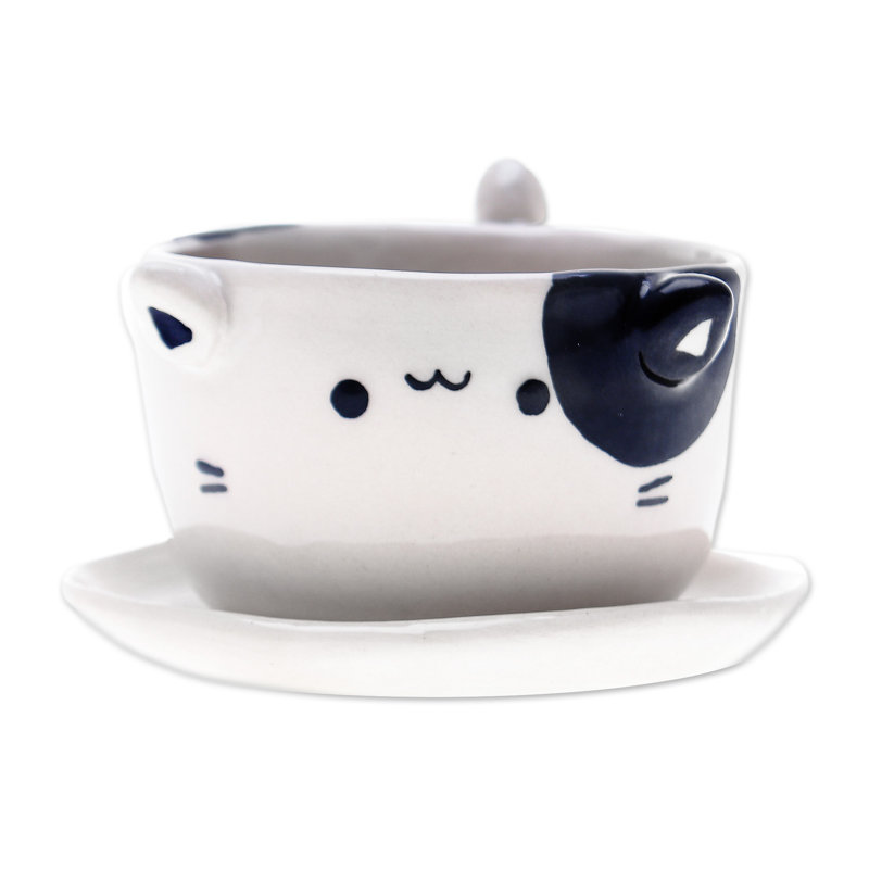 Mini pot de fleurs en céramique pour enfants Zoomie