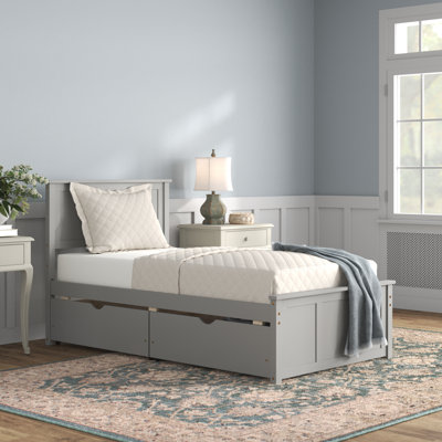 Abram Twin Solid Wood Bed