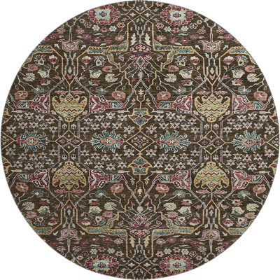 Premium Machine Washable Ducote AMF1132 Global Rug