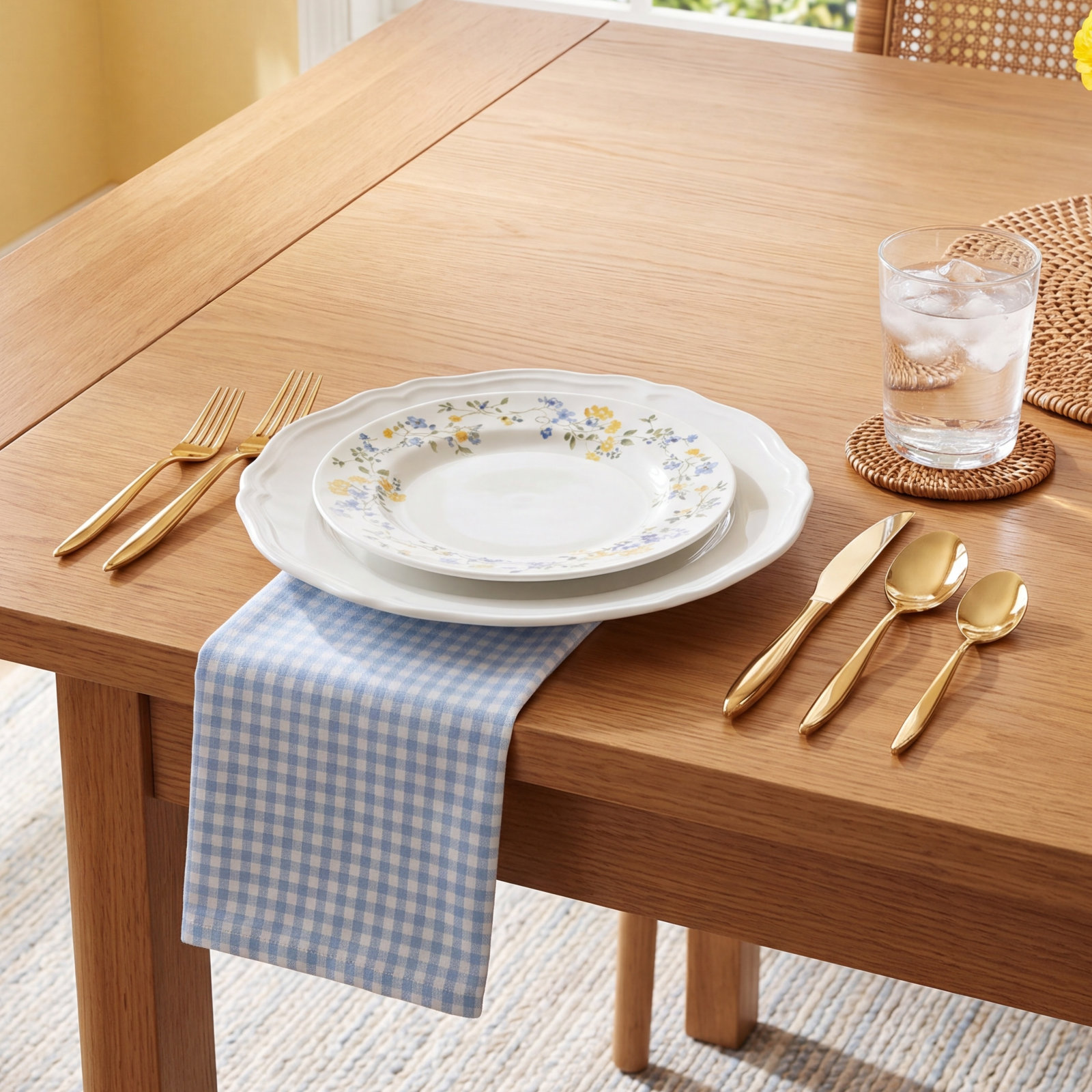 Milano Flatware Set - Service for 4, Mirrored Gold