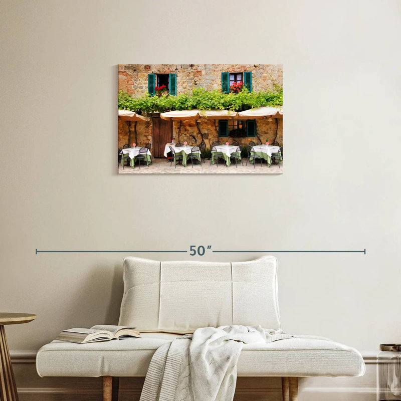 Lilie Cafe en Toscane, H 20 po x l 30 po