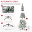 Arbre de Noël artificiel pin enneigé 7,5 pi avec des branches réalistes et 668 pointes HOMcom