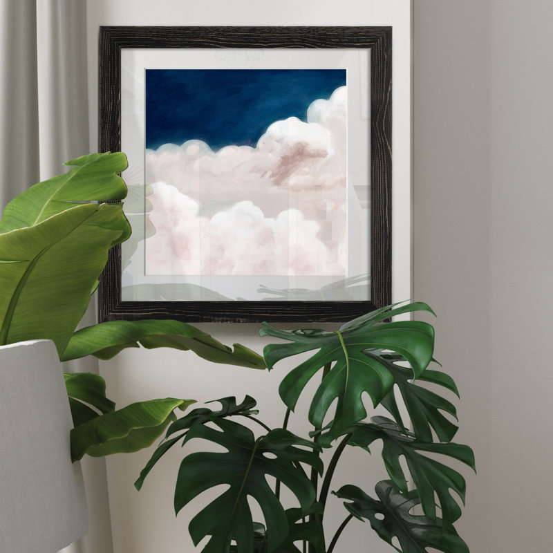 Nuit trouble, reproduction d’art encadrée, Blanc, Black Framed Paper, H 17 po x l 17 po x P 1,5 po