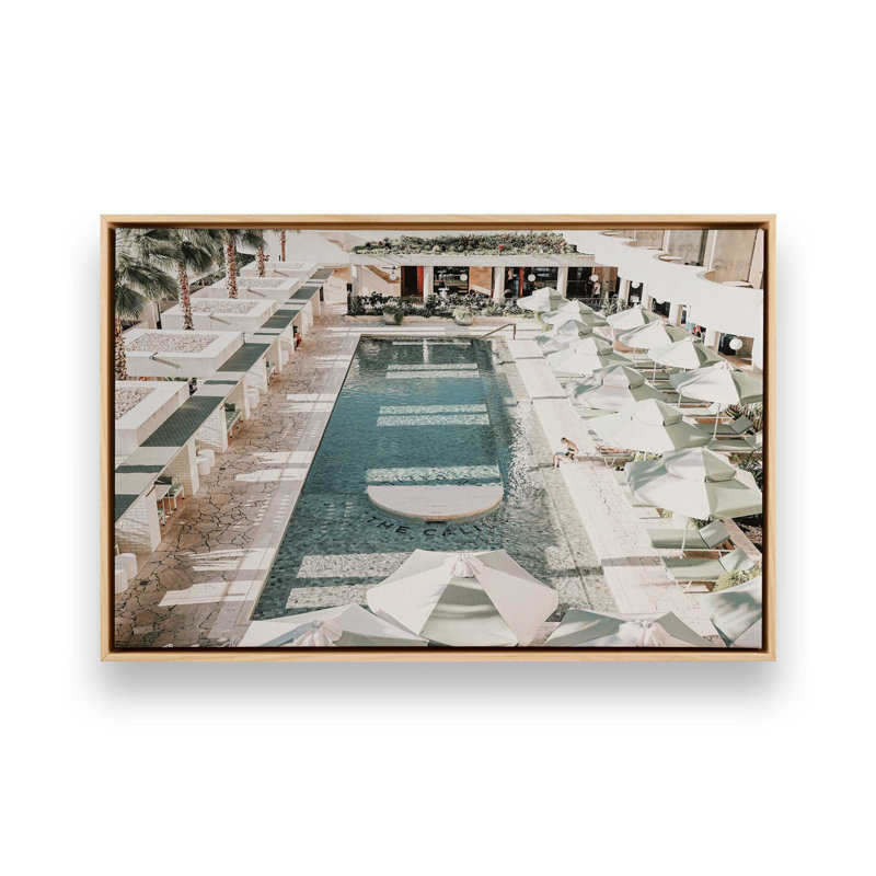 Sunlit Retreat, reproduction sur toile roulée, Cadre américain en érable flottant, H 20,75 po x l 30,75 po x P 1,75 po