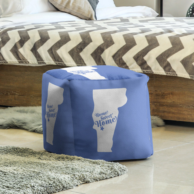 Repose-pieds à cubes rutland the home, Bleu
