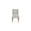 Table ronde extensible de 54 po avec 4 chaises et plateau en ciment 6 pièces