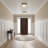 8-inch Black Integrated LED Flush Mount