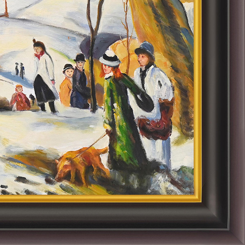 Neige de pâques-impression sur toile, H 26 po x l 30 po x P 2 po, Cadre opulent